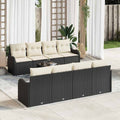Tuin Sofa Set Met Kussen 9 Pcs 55 X 55 X 37 Cm Poly Riet