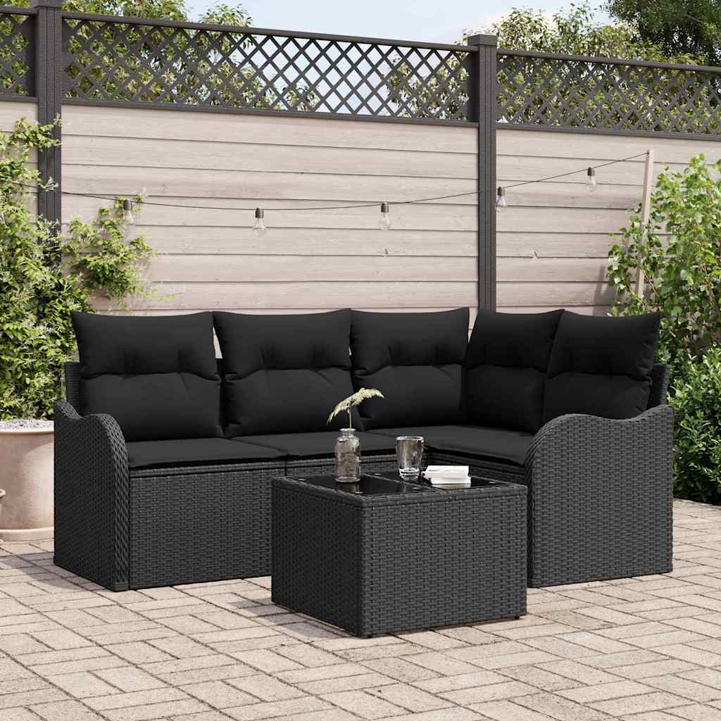 Tuin Sofa Set Met Kussen 4 Pcs Poly Riet