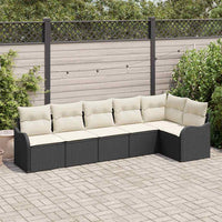 Tuin Sofa Set Met Kussen 6 Pcs Poly Riet