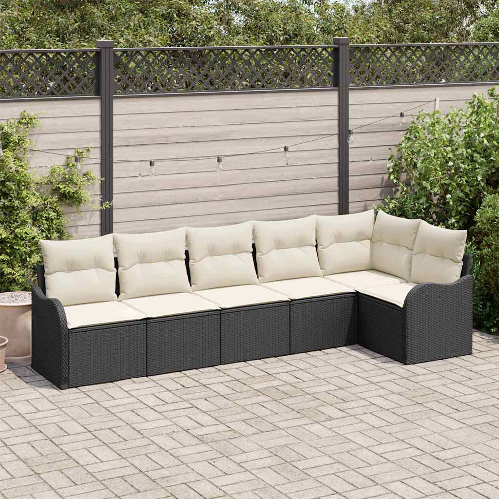 Tuin Sofa Set Met Kussen 6 Pcs Poly Riet