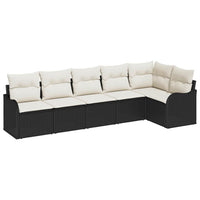 Tuin Sofa Set Met Kussen 6 Pcs Poly Riet