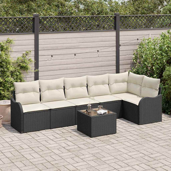 Tuin Sofa Set Met Kussen 6 Pcs Poly Riet