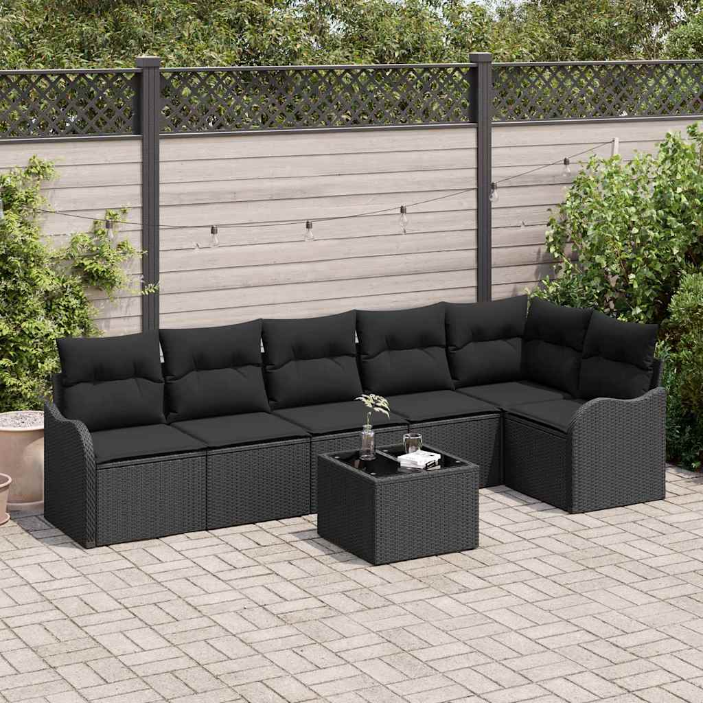 Tuin Sofa Set Met Kussen 6 Pcs Poly Riet