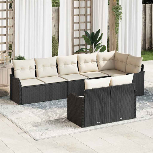 Tuin Sofa Set Met Kussen 8 Pcs Poly Riet