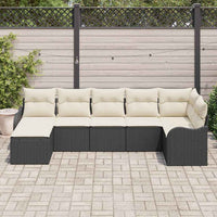 Tuin Sofa Set Met Kussen 7 Pcs Poly Riet