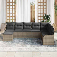 Tuin Sofa Set Met Kussen 8 Pcs Poly Riet