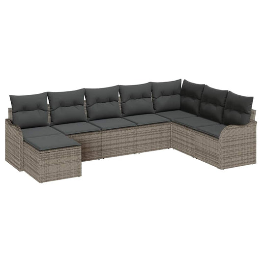 Tuin Sofa Set Met Kussen 8 Pcs Poly Riet