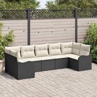 Tuin Sofa Set Met Kussen 7 Pcs Poly Riet