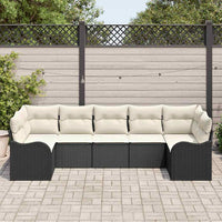 Tuin Sofa Set Met Kussen 7 Pcs Poly Riet