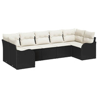 Tuin Sofa Set Met Kussen 7 Pcs Poly Riet