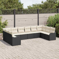 Tuin Sofa Set Met Kussen 10 Pcs Poly Riet