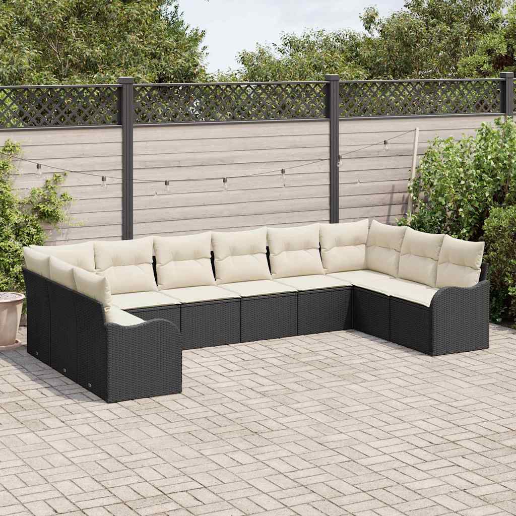 Tuin Sofa Set Met Kussen 10 Pcs Poly Riet