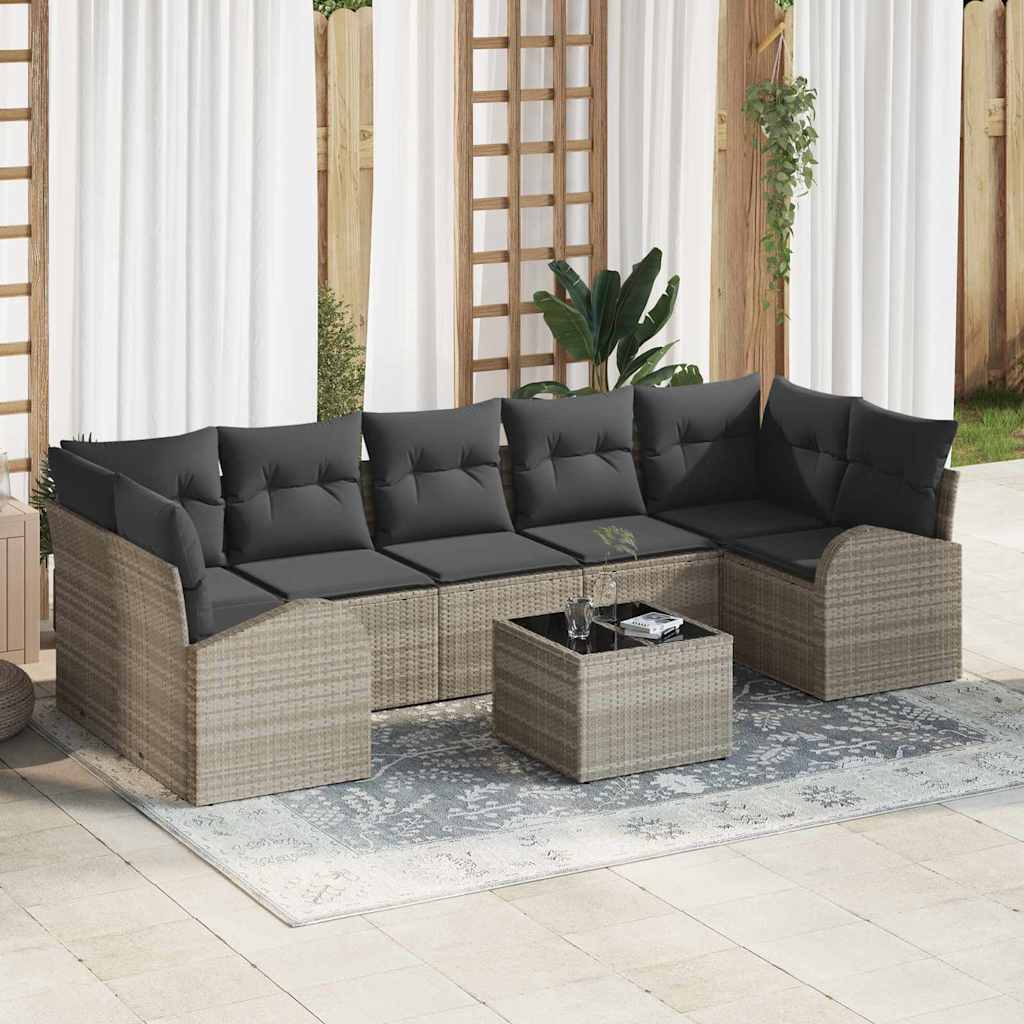 Tuin Sofa Set 8 Pcs 55 X 55 X 37 Cm Poly Rattan