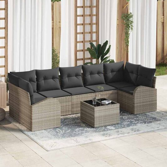 Tuin Sofa Set 8 Pcs 55 X 55 X 37 Cm Poly Rattan
