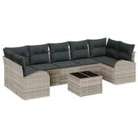 Tuin Sofa Set 8 Pcs 55 X 55 X 37 Cm Poly Rattan