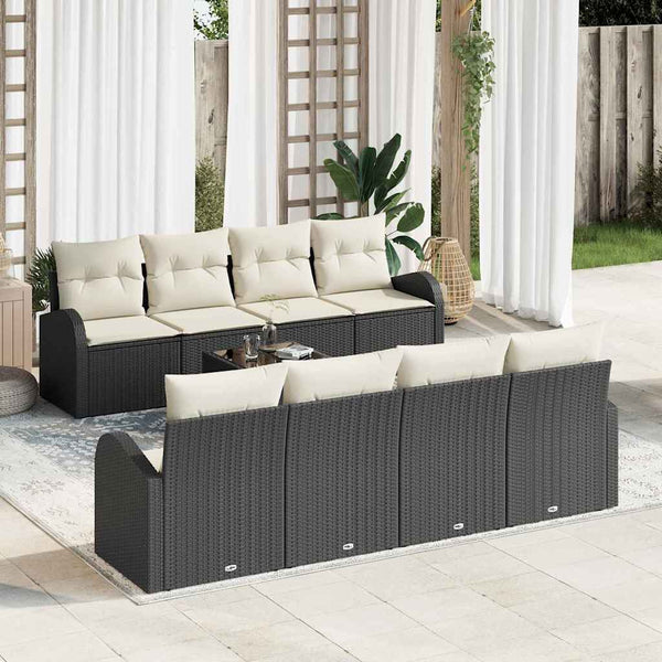 Tuin Sofa Set 7 Pcs 55 X 55 X 37 Cm Poly Rattan