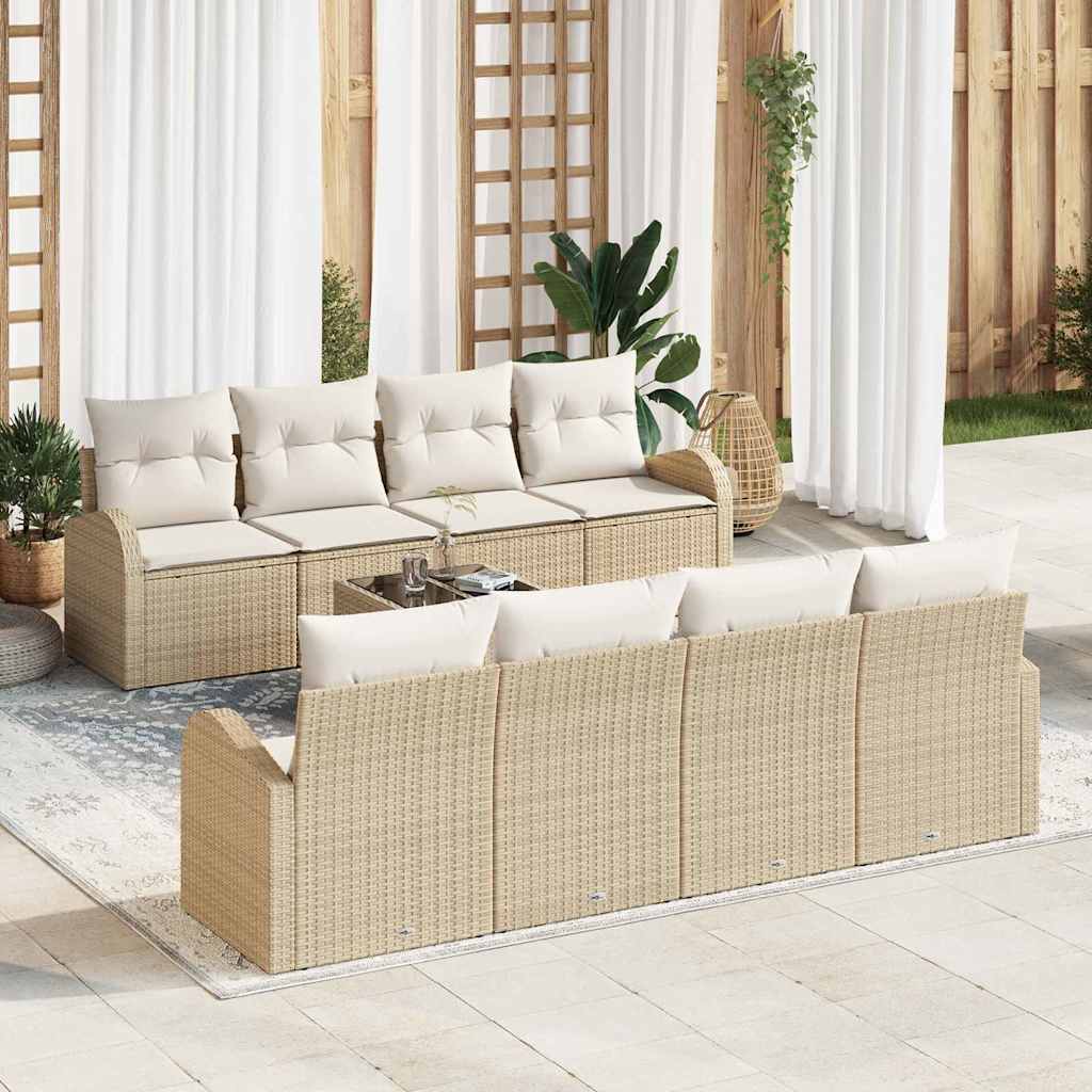 Tuin Sofa Set 7 Pcs 55 X 55 X 37 Cm Poly Rattan