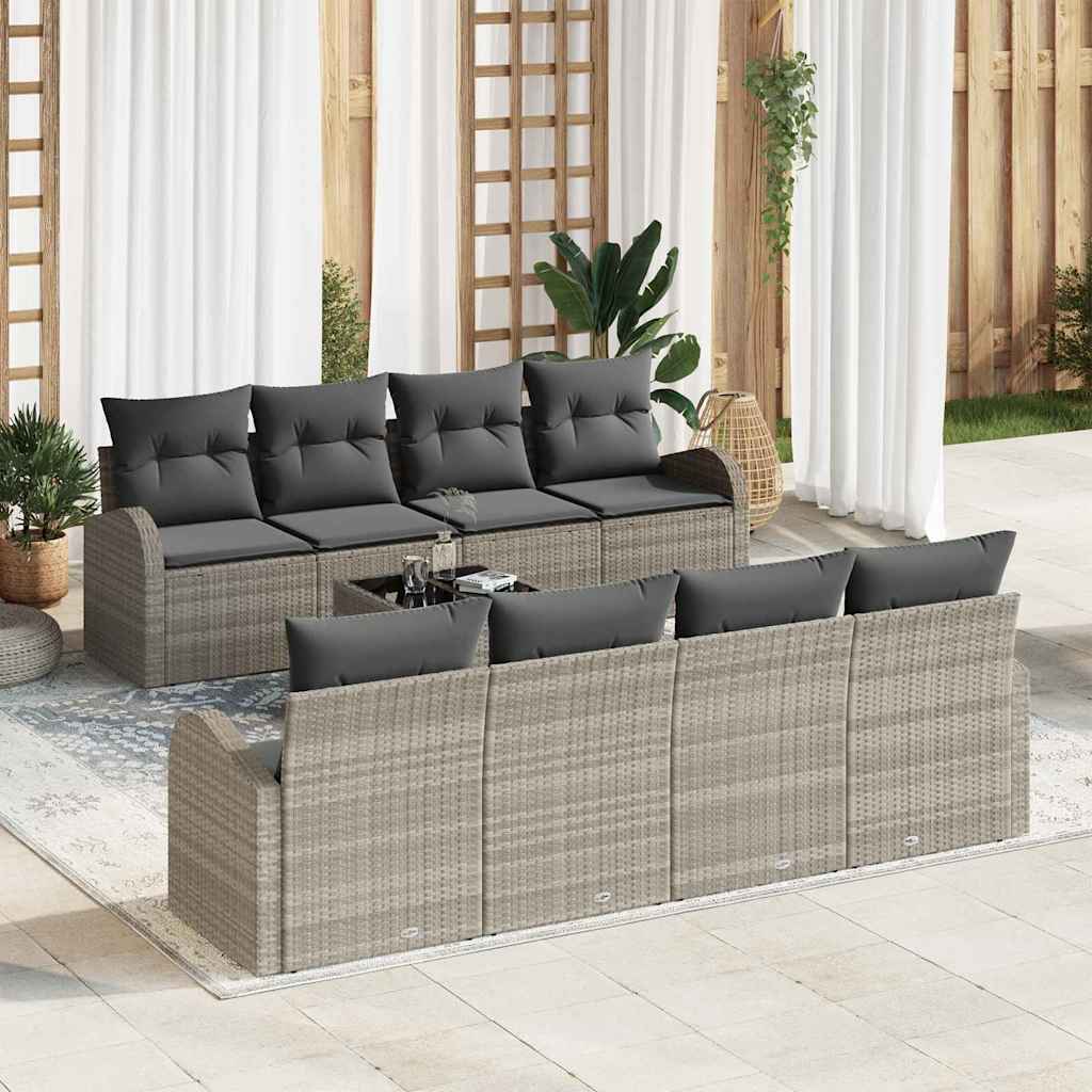 Tuin Sofa Set 7 Pcs 55 X 55 X 37 Cm Poly Rattan