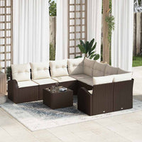 Tuin Sofa Set 9 Pcs 55 X 55 X 37 Cm Poly Rattan