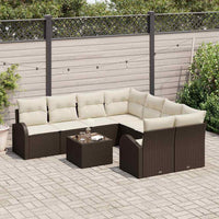 Tuin Sofa Set 9 Pcs 55 X 55 X 37 Cm Poly Rattan