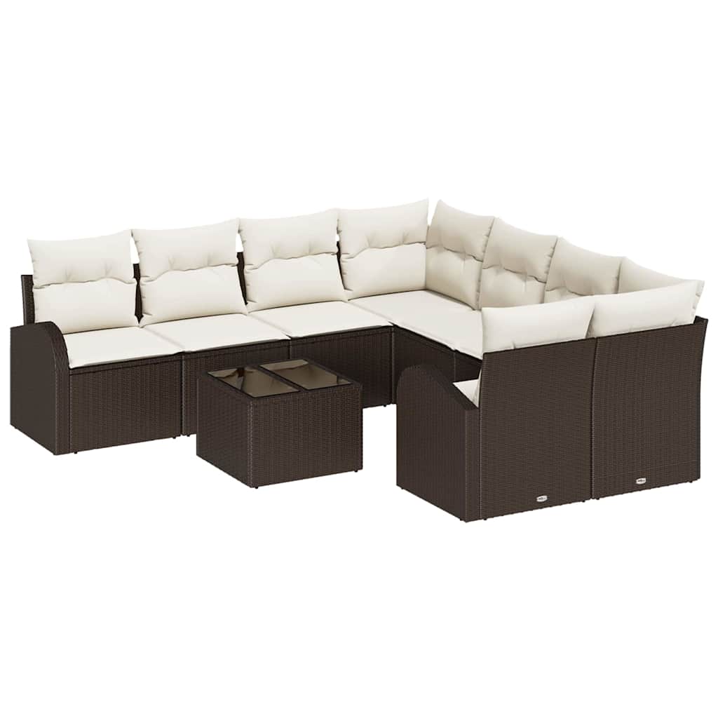 Tuin Sofa Set 9 Pcs 55 X 55 X 37 Cm Poly Rattan
