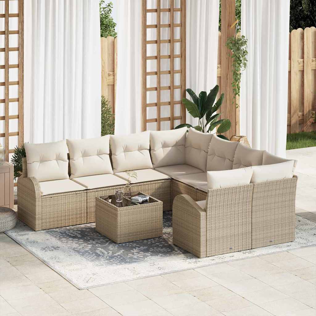 Tuin Sofa Set 9 Pcs 55 X 55 X 37 Cm Poly Rattan