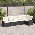 Tuin Sofa Set Met Kussen 7 Pcs Poly Riet