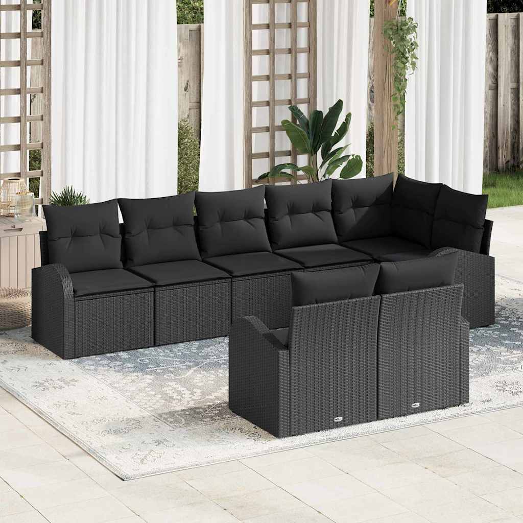 Tuin Sofa Set Met Kussen 9 Pcs 289 X 124 X 85 Cm Poly Riet