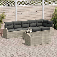 Tuin Sofa Set Met Kussen 9 Pcs 289 X 124 X 85 Cm Poly Riet