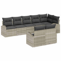 Tuin Sofa Set Met Kussen 9 Pcs 289 X 124 X 85 Cm Poly Riet