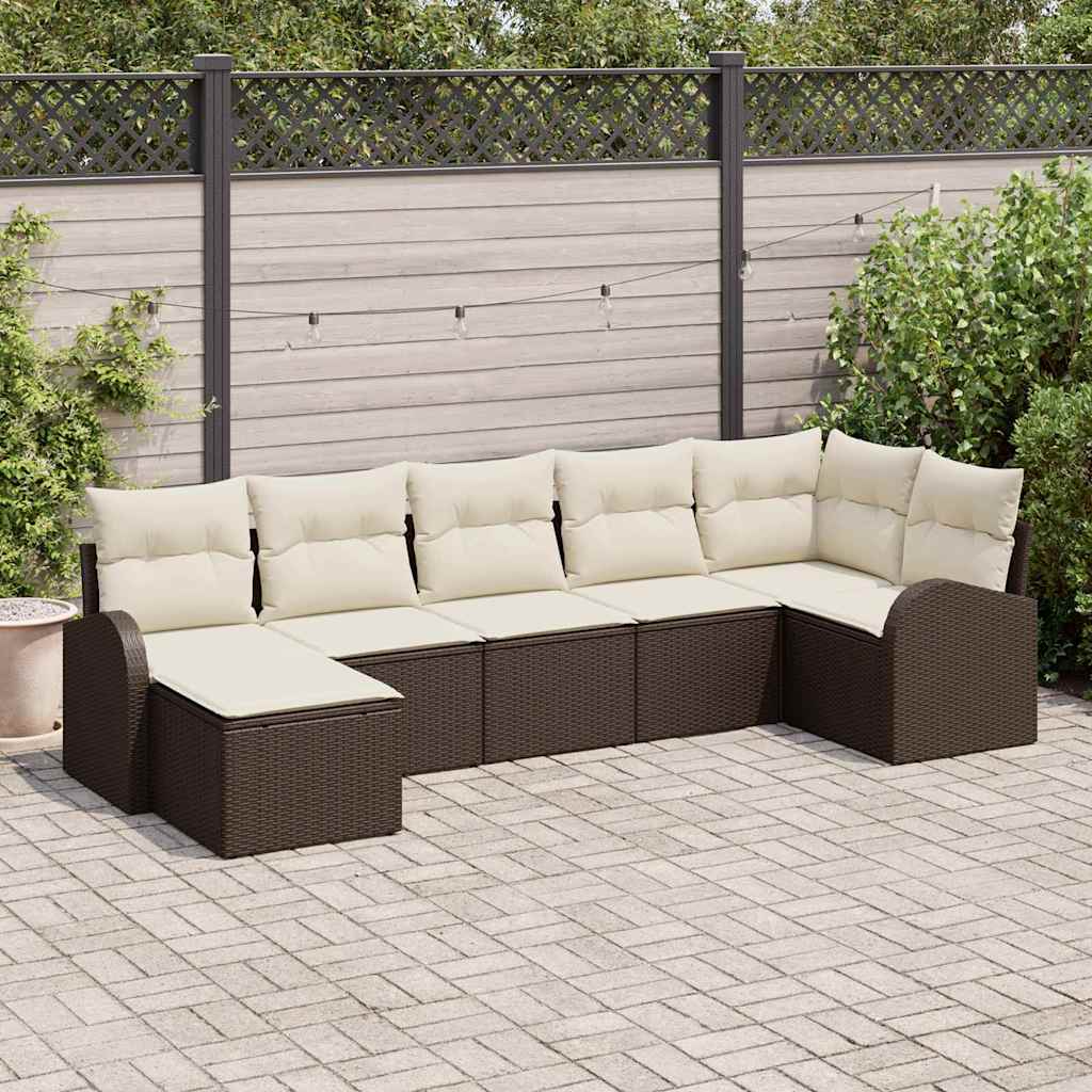 Tuin Sofa Set Met Kussen 8 Pcs Poly Riet