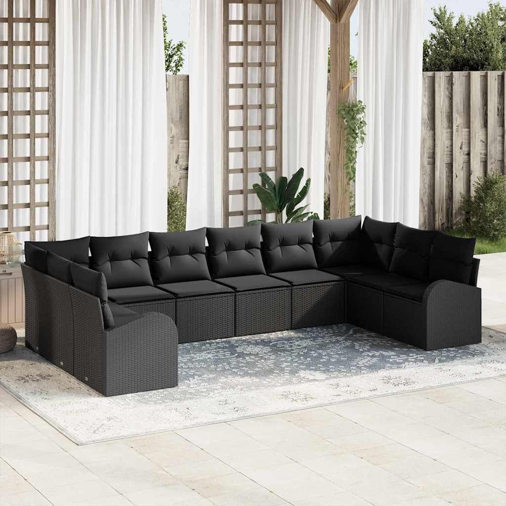 Tuin Sofa Set 10 Pcs Poly Riet