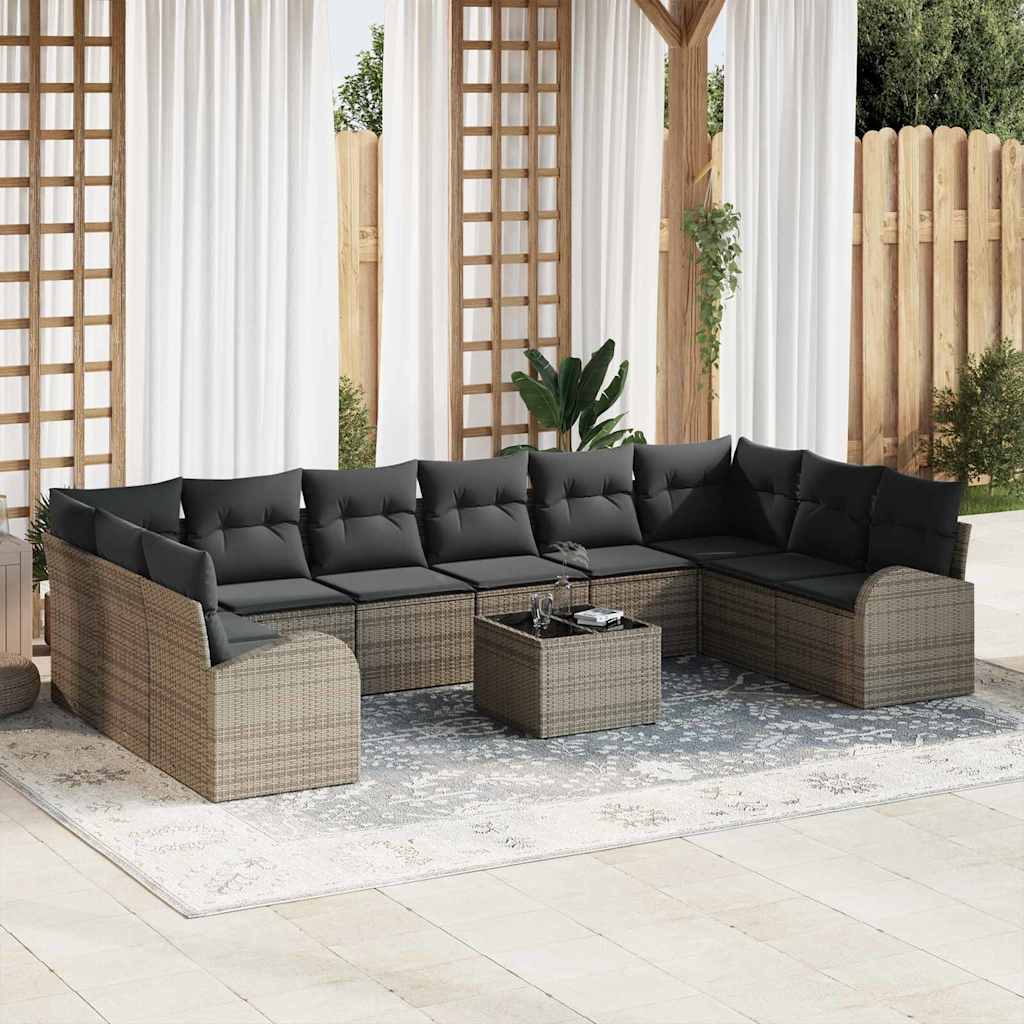 Tuin Sofa Set 10 Pcs Poly Riet