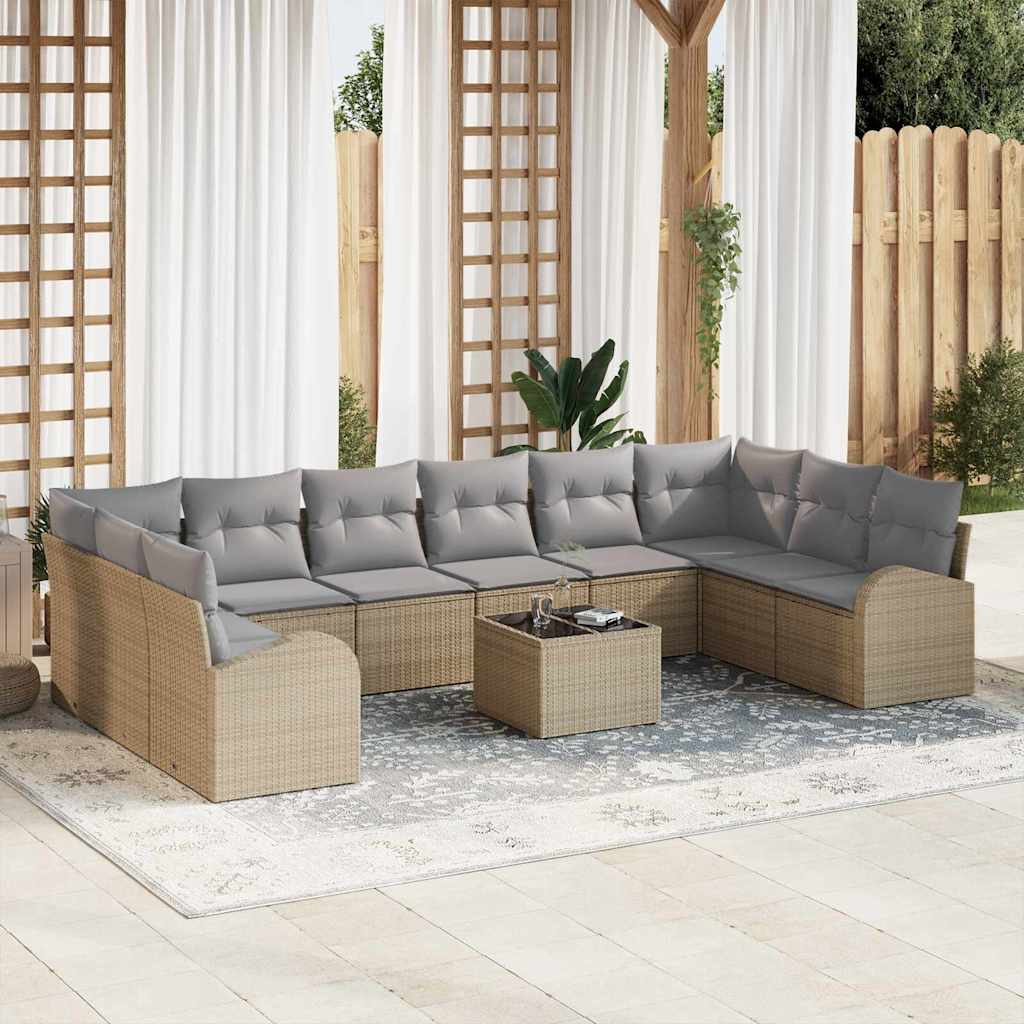 Tuin Sofa Set 10 Pcs Poly Riet