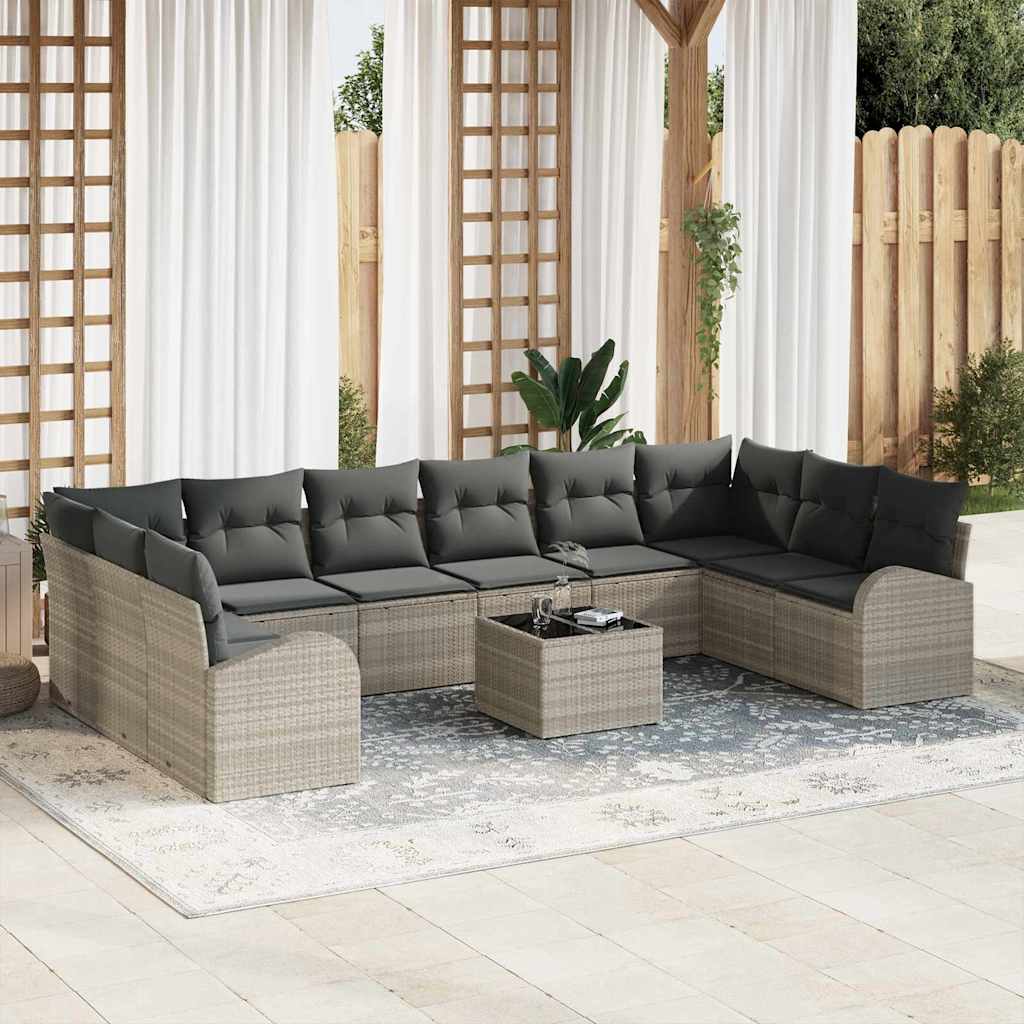 Tuin Sofa Set 10 Pcs Poly Riet