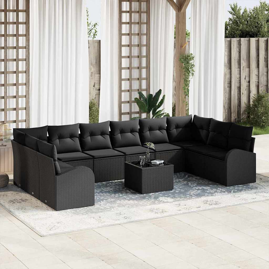Tuin Sofa Set 10 Pcs Poly Riet