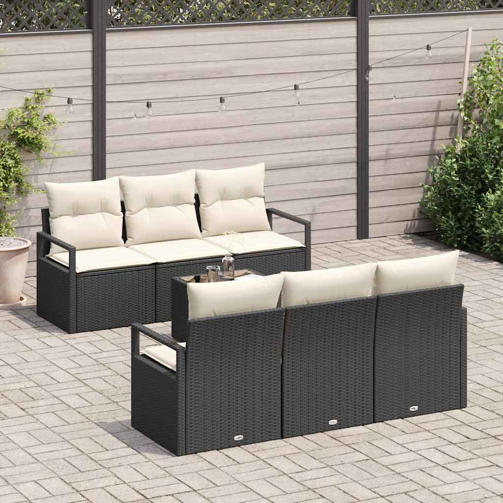 Tuin Sofa Set 7 Pcs 55 X 55 X 37 Cm Poly Rattan