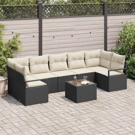 Tuin Sofa Set 8 Pcs 55 X 55 X 37 Cm Poly Rattan