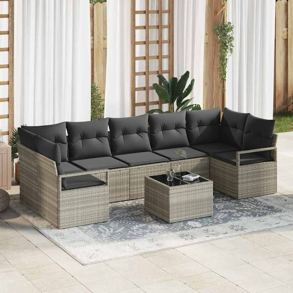 Tuin Sofa Set 8 Pcs 55 X 55 X 37 Cm Poly Rattan