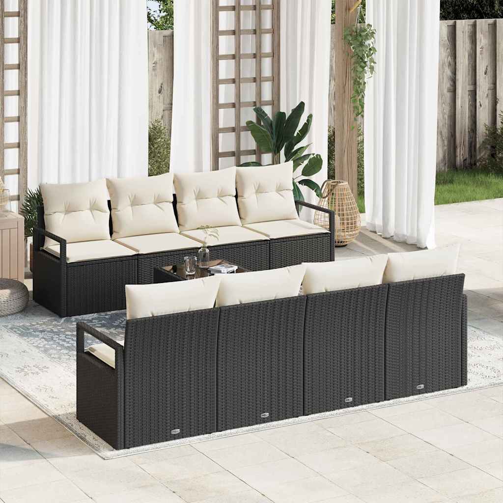 Tuin Sofa Set 7 Pcs 55 X 55 X 37 Cm Poly Rattan