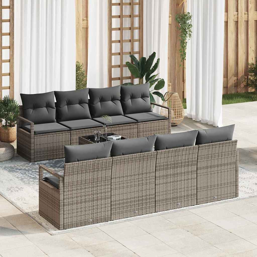 Tuin Sofa Set 7 Pcs 55 X 55 X 37 Cm Poly Rattan