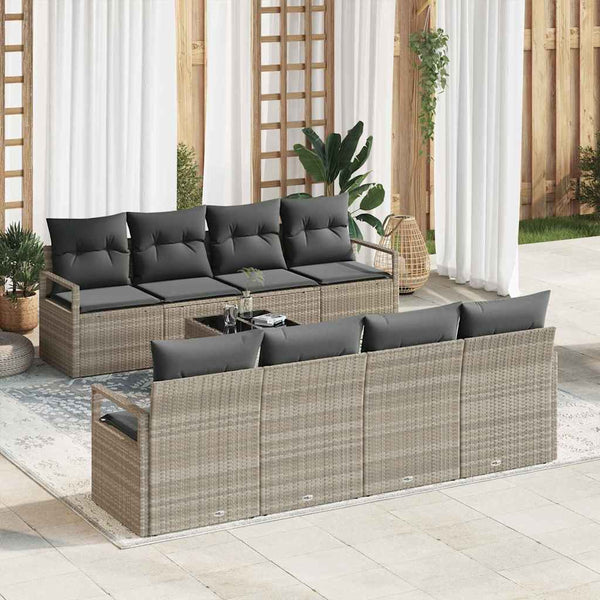 Tuin Sofa Set 7 Pcs 55 X 55 X 37 Cm Poly Rattan