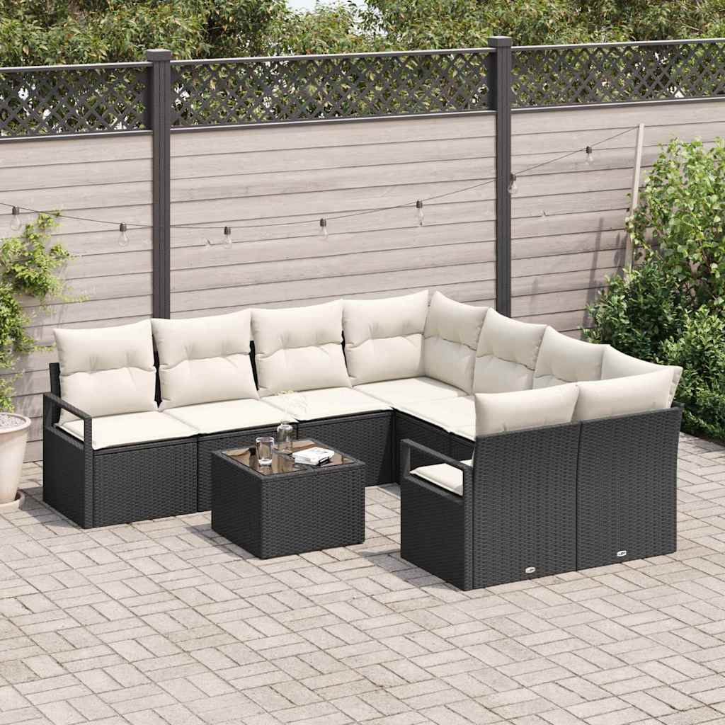 Tuin Sofa Set 9 Pcs 55 X 55 X 37 Cm Poly Rattan