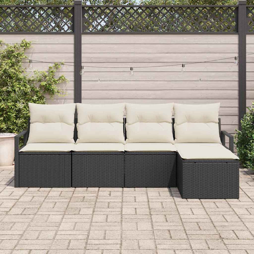 Tuin Sofa Set 5 Pcs Poly Riet