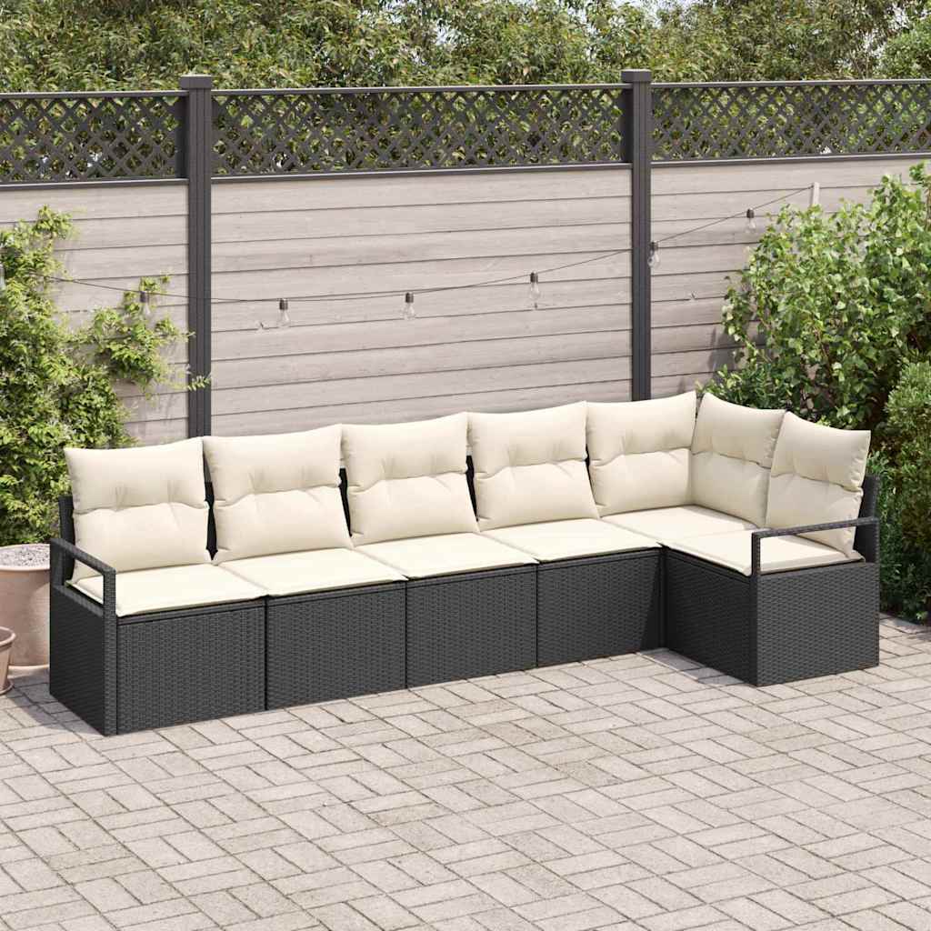 Tuin Sofa Set 6 Pcs Poly Riet