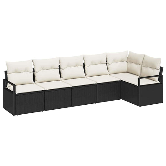 Tuin Sofa Set 6 Pcs Poly Riet