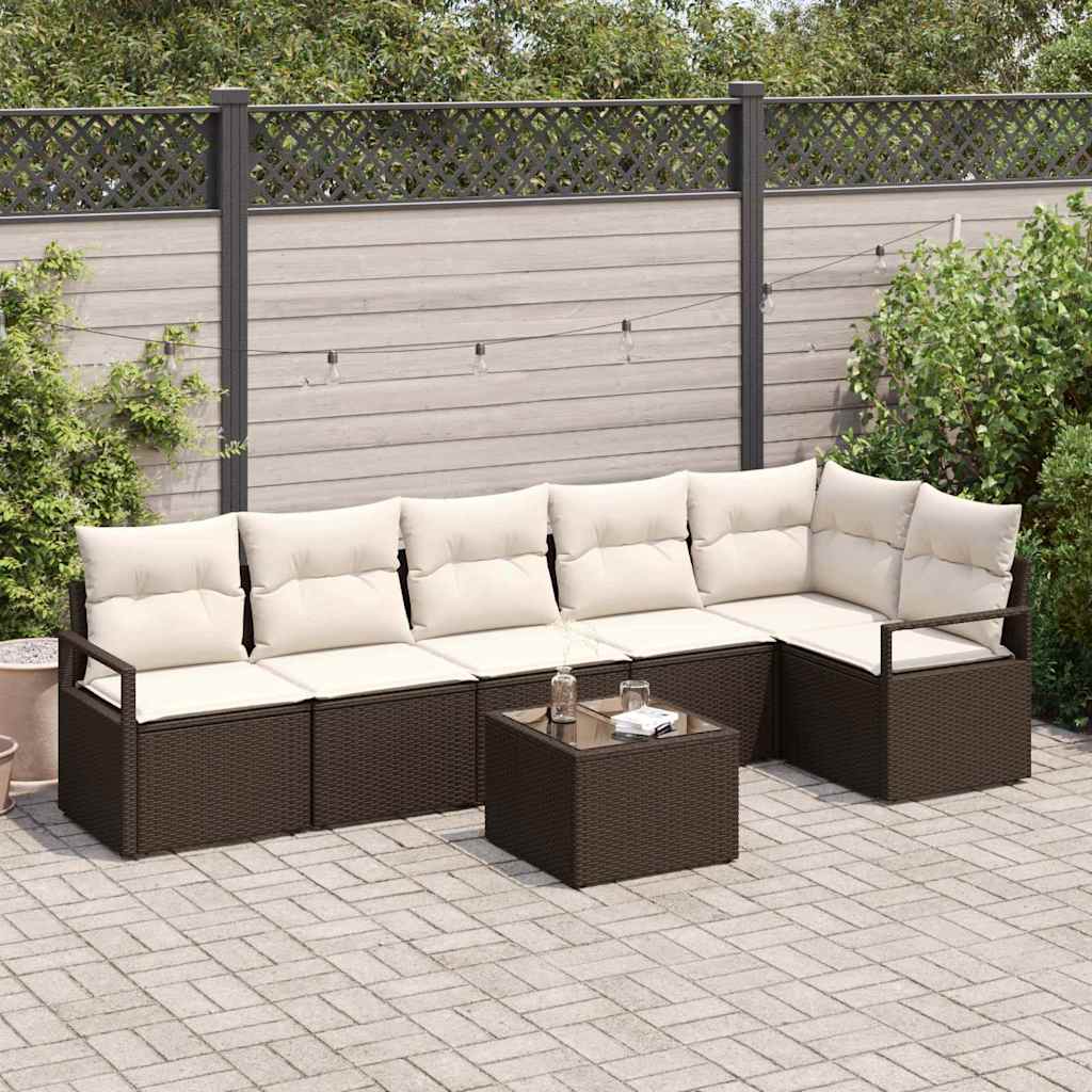 Tuin Sofa Set 6 Pcs Poly Riet