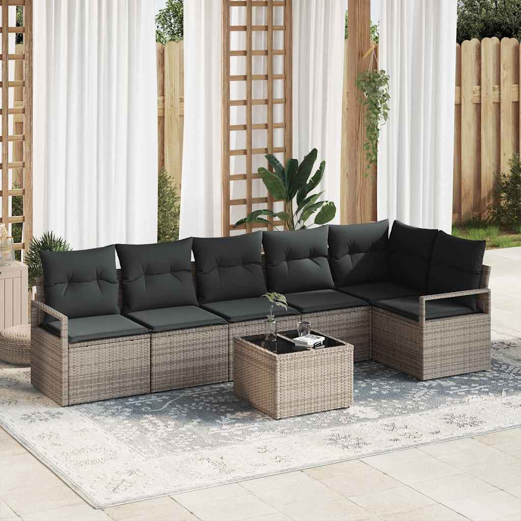Tuin Sofa Set 6 Pcs Poly Riet