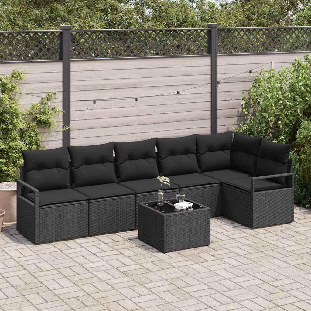 Tuin Sofa Set 6 Pcs Poly Riet