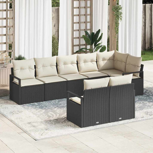 Tuin Sofa Set 8 Pcs Poly Riet